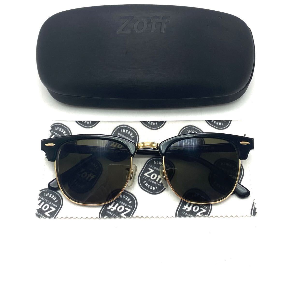 良品 RayBan レイバン クラブマスター 度入り プラスチック メタル サングラス eH0549H