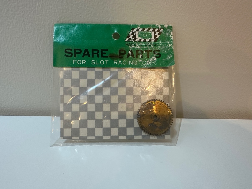 *MIDORI зеленый SPUR GEAR SLOT CAR прямозубое цилиндрическое зубчатое колесо нераспечатанный большой слот машина *AURORA SANKYO