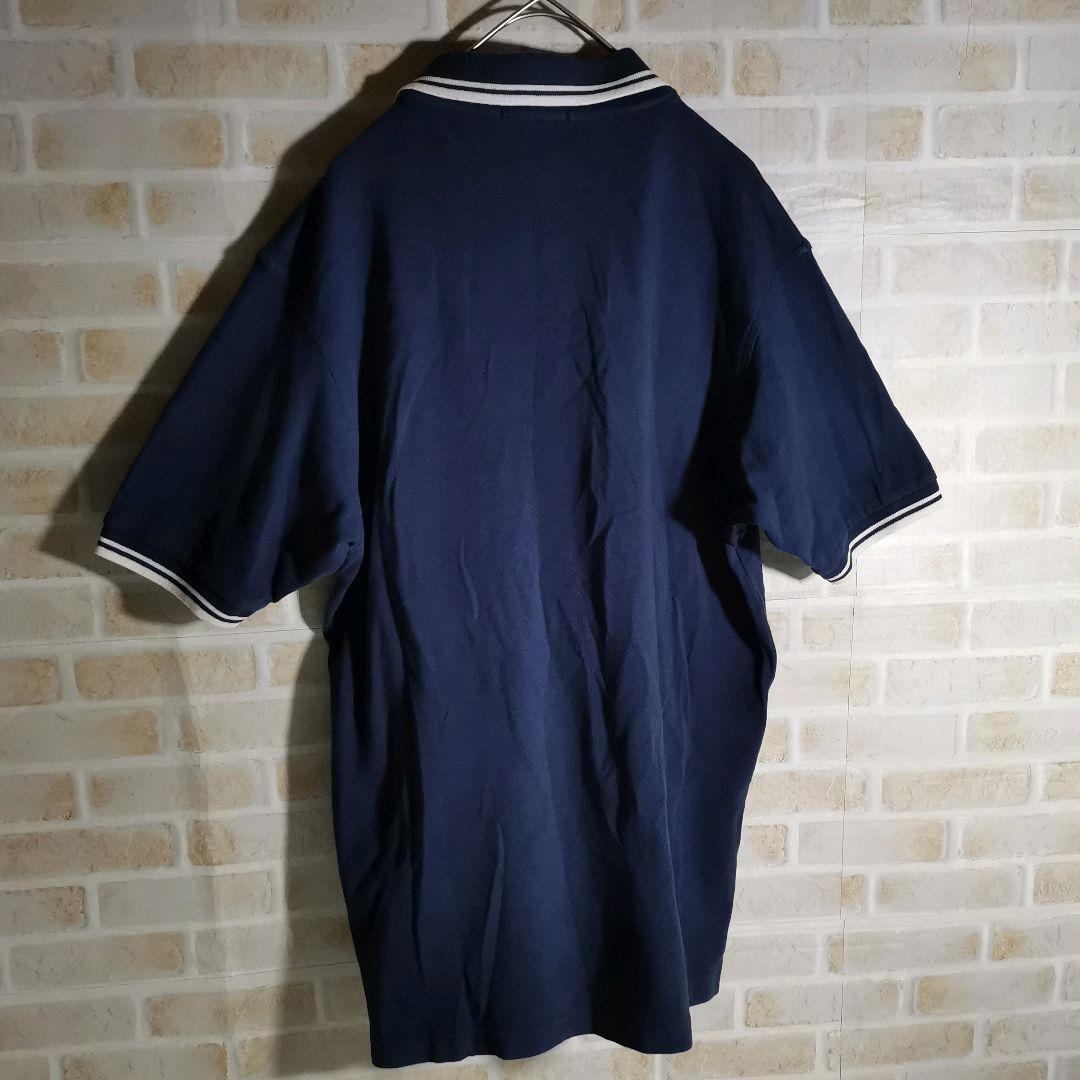 フレッドペリー FRED PERRY ポロシャツ 半袖 ネイビー リブライン