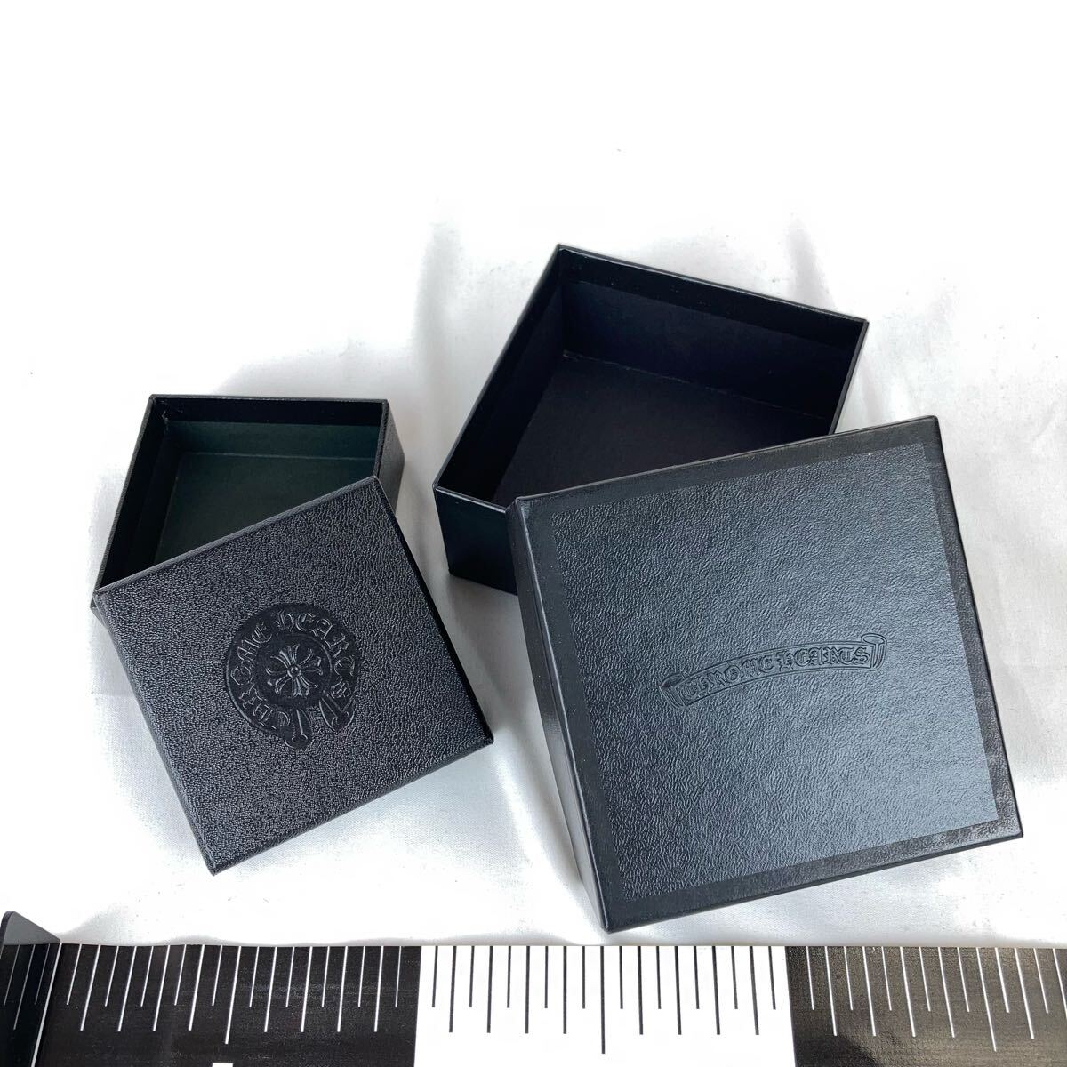 Chrome Hearts クロムハーツ 保存箱 2個セット 外箱 アクセサリー ブラック 正方形 空き箱 空箱 BOX