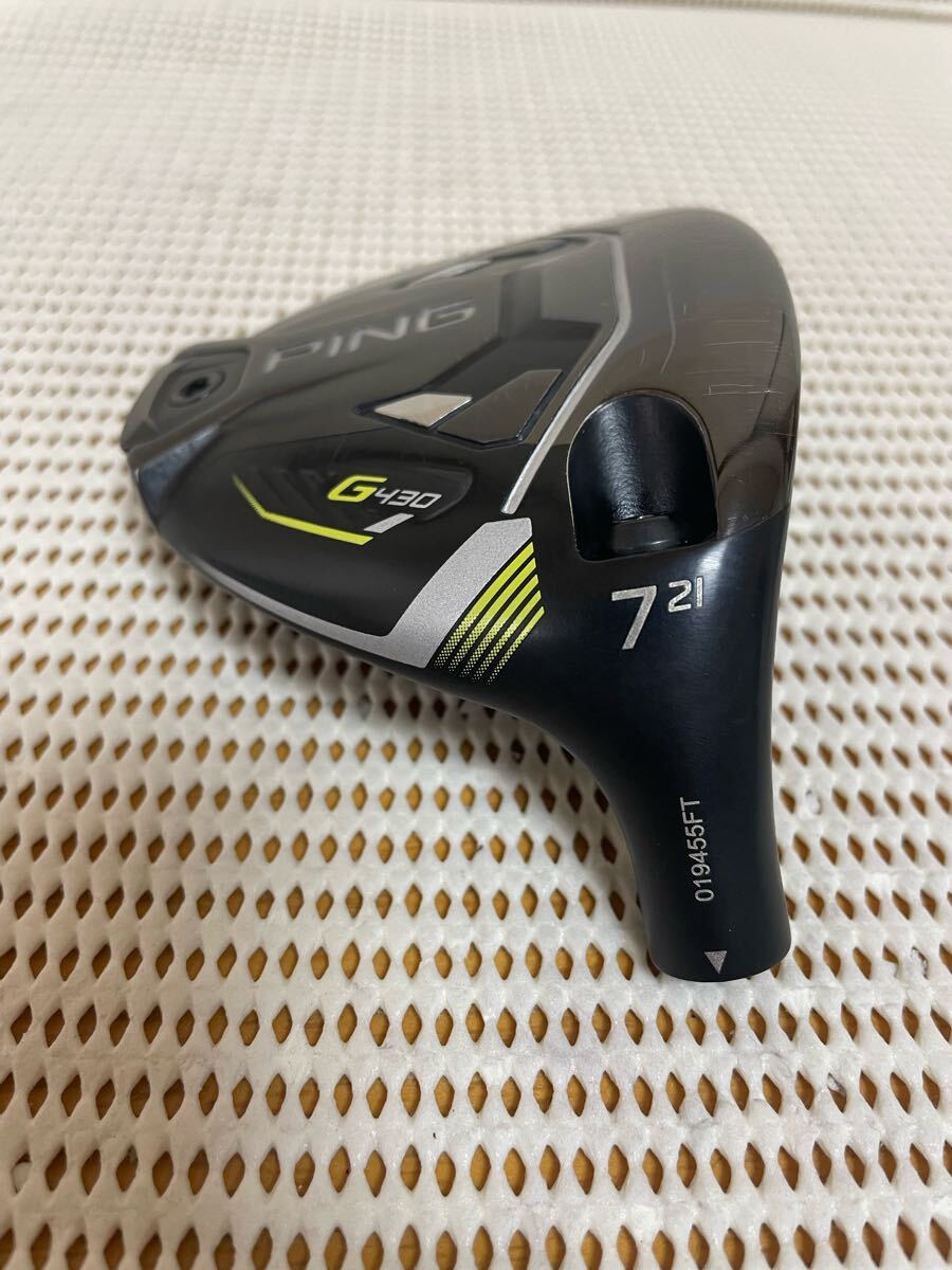 G430 MAX 7w 21° ヘッド単品 ヘッドカバー付 管理番號00051 ピン フェアウェイウッド PING マックス