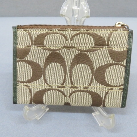 H721★COACH コーチ　シグネチャ　カードケース★F