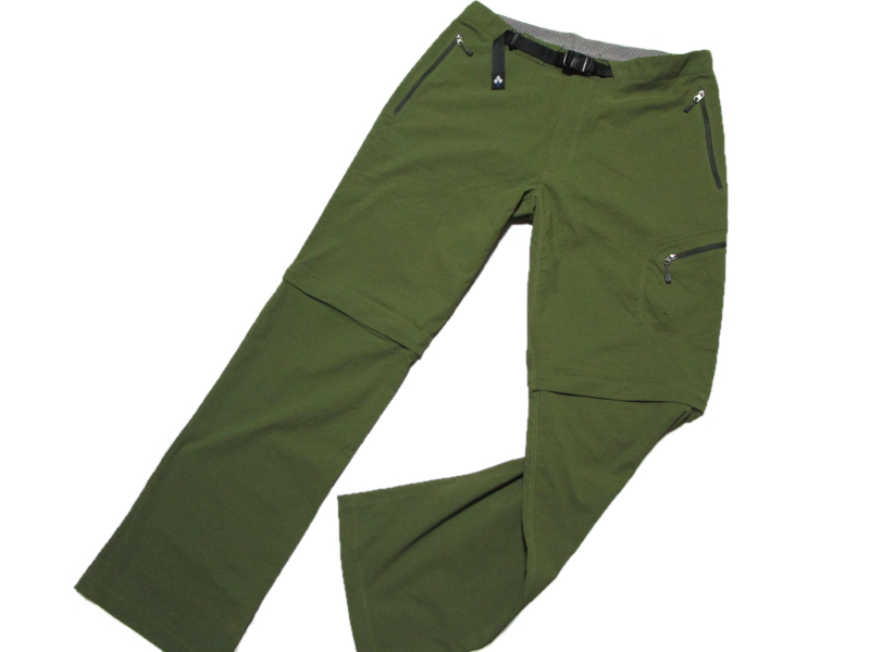 【モンベル　mont-bell】 2WAY　コンバーチブルパンツ　はっ水　サイズM　オリーブ　ストレッチ　登山　アウトドア　春夏