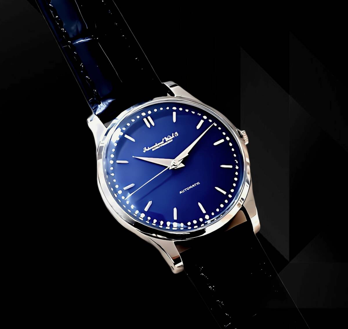IWC/シャフハウゼン/cal.853/自動(dòng)巻★Dark Blue文字盤メンズ腕時(shí)計(jì)｛新品仕上げ&OH済み｝