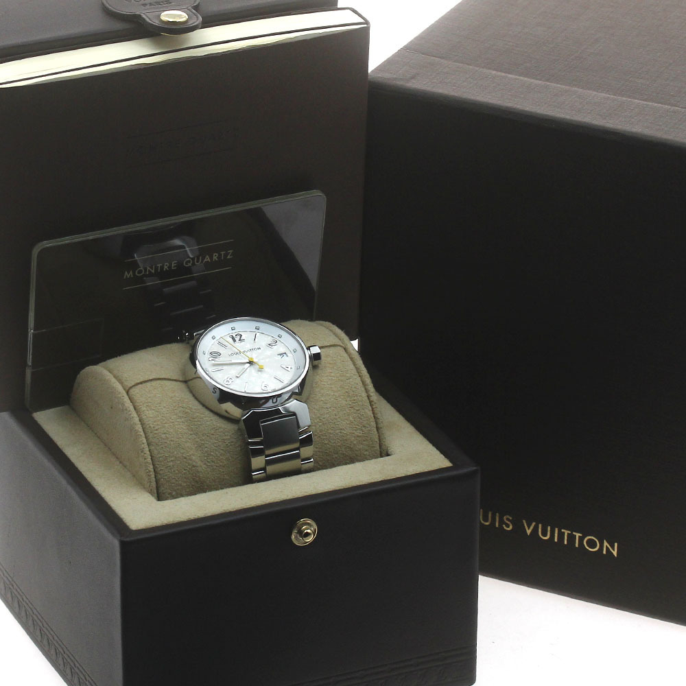  Louis * Vuitton LOUIS VUITTON Q13130 язык b-ru тент грамм Date кварц женский с коробкой _885901