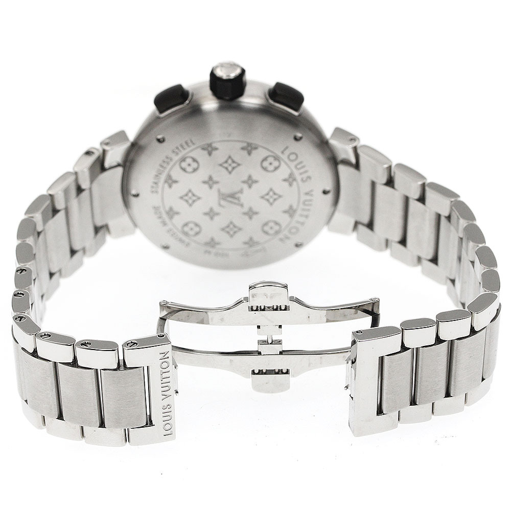  Louis * Vuitton LOUIS VUITTON Q118F язык b- Louis n черный кварц мужской хорошая вещь коробка * с гарантией ._885969