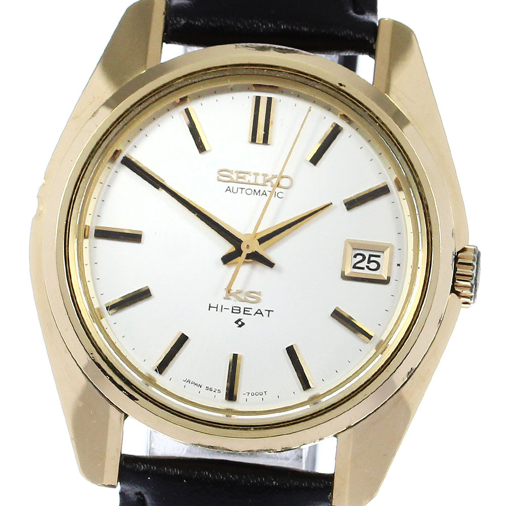 ジャンク ★1円スタート★ セイコー SEIKO 5625-7000 キングセイコー ハイビート デイト 自動(dòng)巻き メンズ _808529