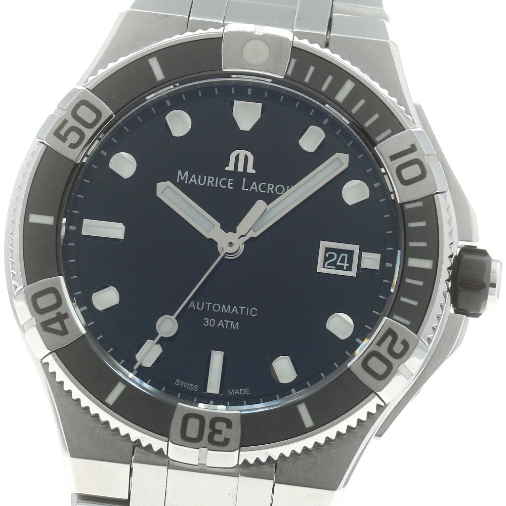 モーリスラクロア MAURICE LACROIX AI6058-SS002-330-1 アイコン ベンチュラー デイト 自動(dòng)巻き メンズ 良品 箱?保証書付き_887384