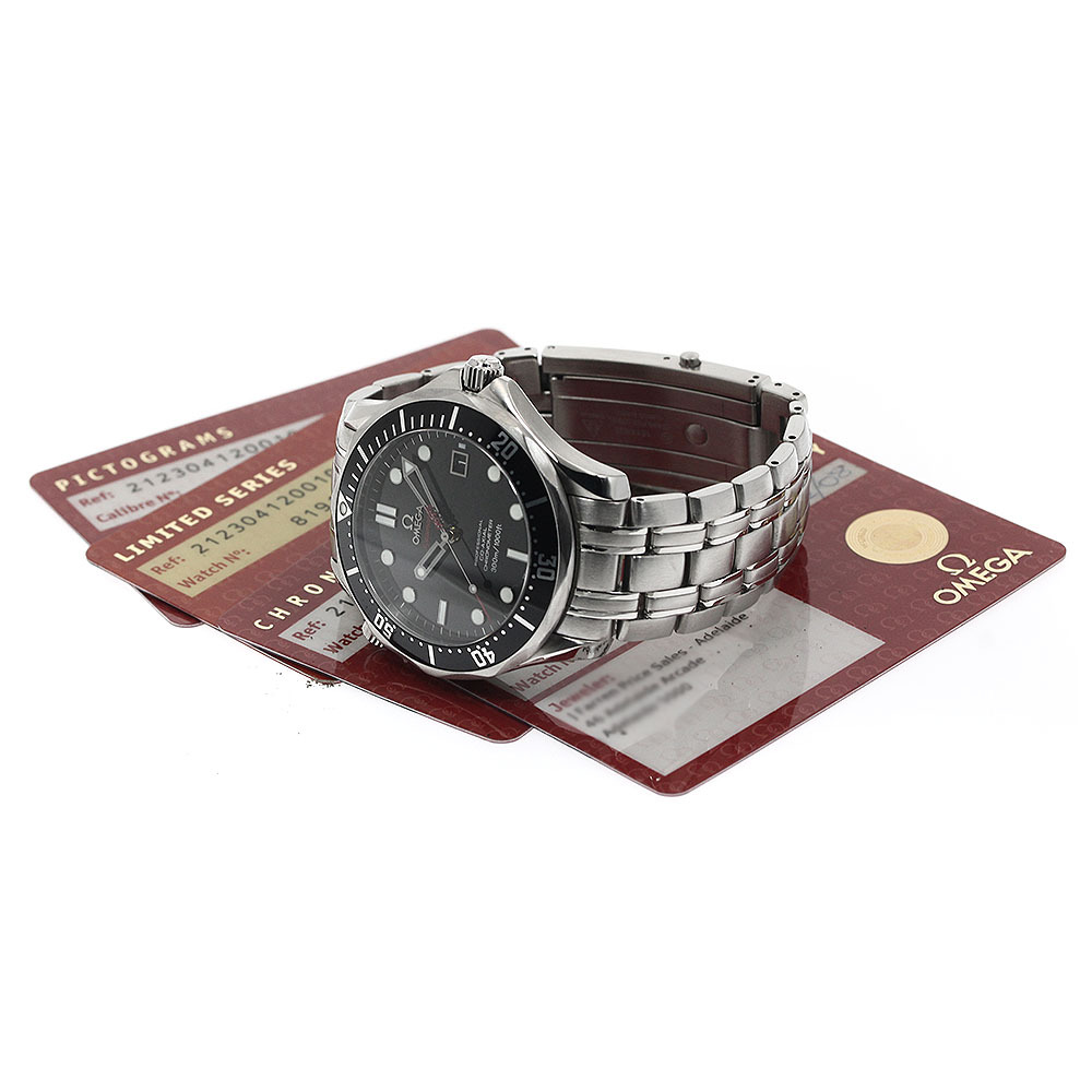 オメガ OMEGA 212.30.41.20.01.001 シーマスター300 ジェームズ・ボンド『007』 世界限定10007本 自動巻き メンズ 保証書付き_887914_画像2