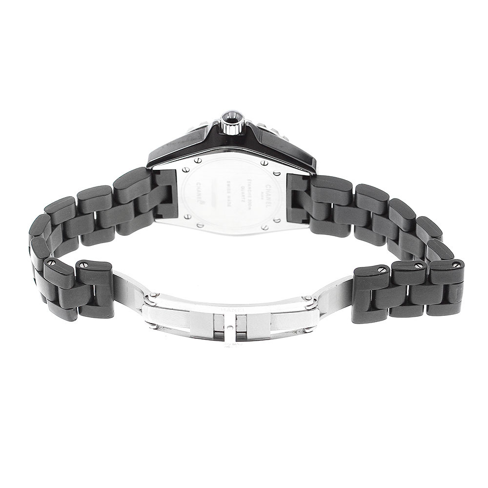 シャネル CHANEL H0681 J12 黒セラミック デイト クォーツ レディース _889726