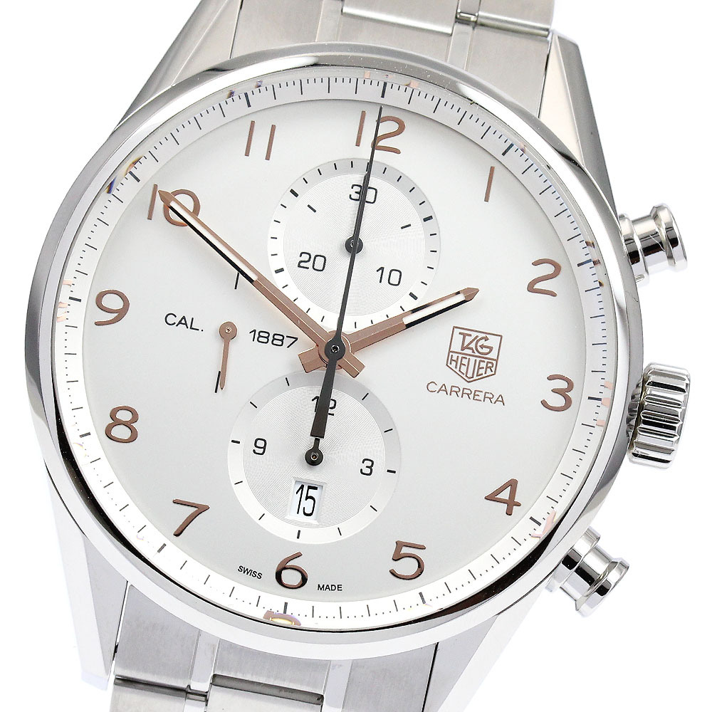 タグホイヤー TAG HEUER CAR2012-0 カレラ キャリバー1887 クロノグラフ 自動巻き メンズ 美品 保証書付き_889135_画像1