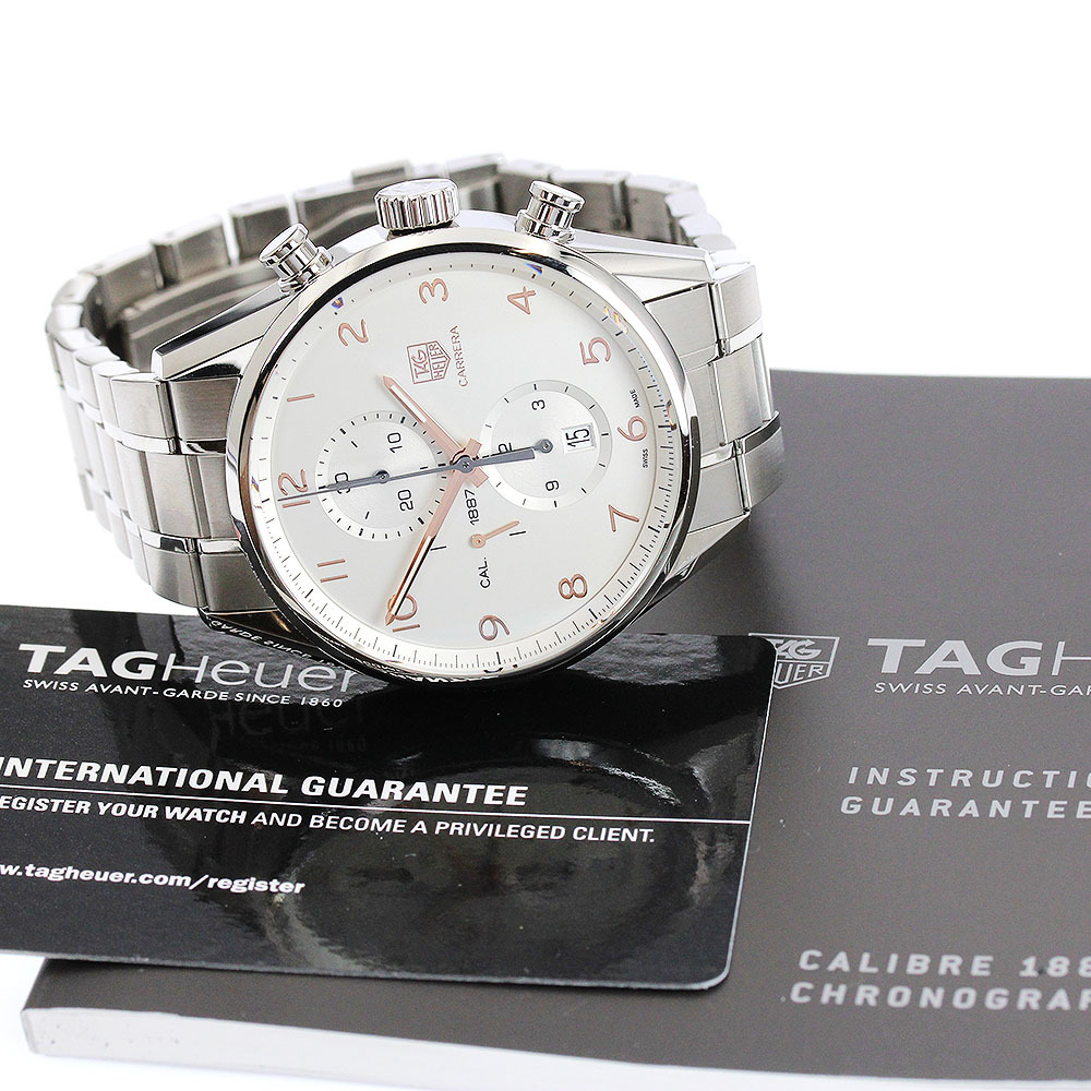 タグホイヤー TAG HEUER CAR2012-0 カレラ キャリバー1887 クロノグラフ 自動巻き メンズ 美品 保証書付き_889135_画像2
