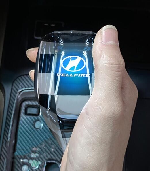 新作 ヴェルファイア 30系 20系 シフトノブ LED イルミネーション 7色點(diǎn)燈 ハンドボールクリスタルシフトノブシフトレバー M8 M10 M12 汎用