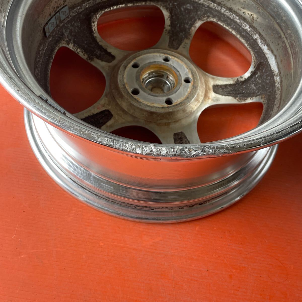 深リム　WORK ワーク MEISTER マイスター S1R 17×7.5JJ+47 PCD100-5穴　ハブ径約60mm アルミホイール2本セット_画像7