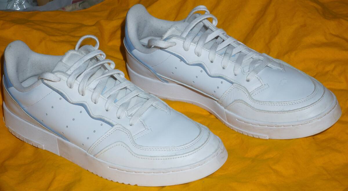 アディダス スーパーコート US9 29.5cm/白 ホワイト adidas SUPERCOURT メンズ スニーカー 中古