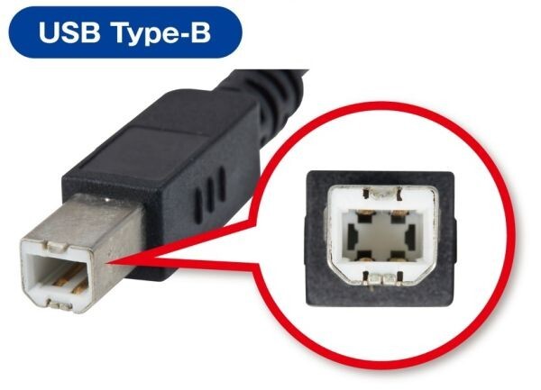 @S1842/1 現状品/通電確認済み USB2.0ケーブル 5本セット 白色 長さ5000mm USB A-TYPE(オス):USB B-TYPE(オス)_画像5