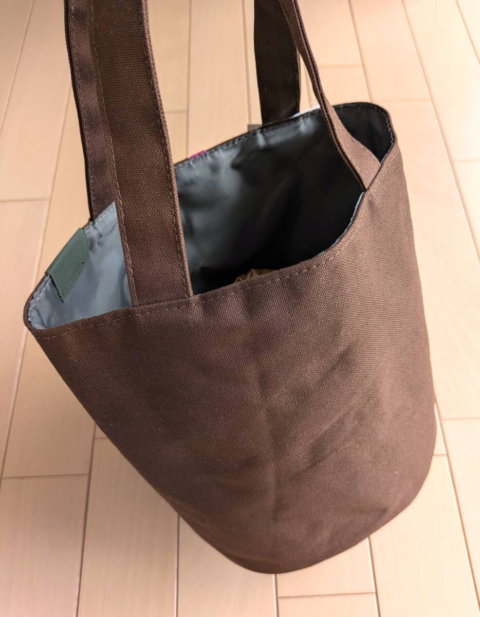 【TULLY'S タリーズ】トートバッグ　2023年　HAPPY BAG 福袋　ブラウン　30×22.5cm　マチ17cm_画像5