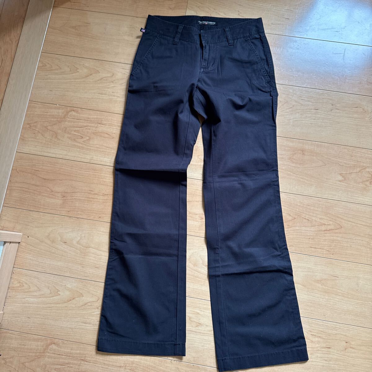 ポロラルフローレン jeans company ブラック パンツ ベルボトム 0 w70 レディース