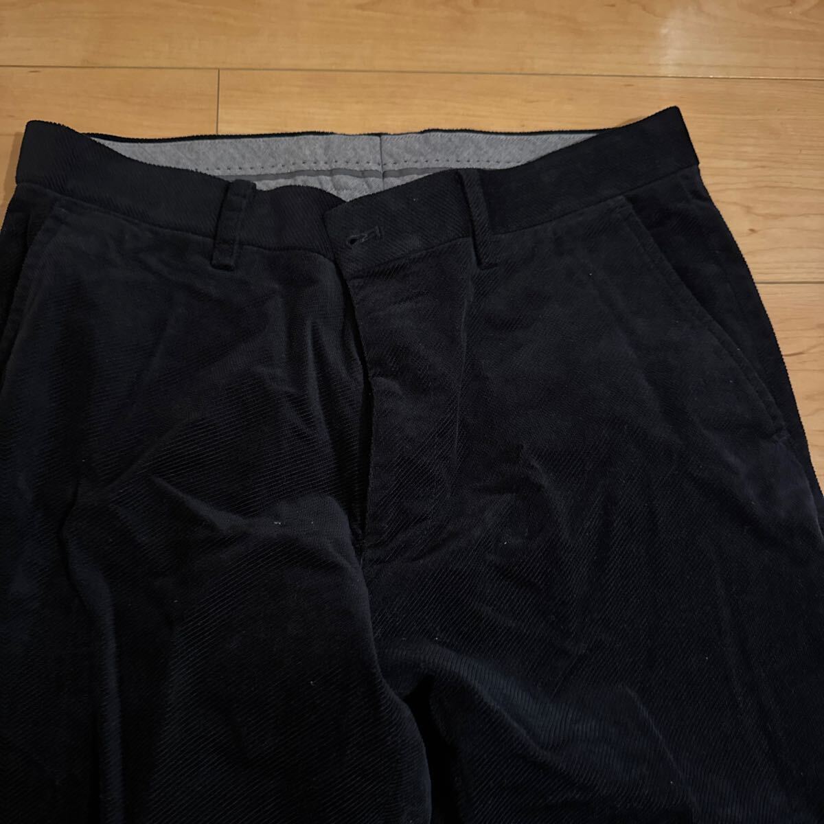 Eddie Bauer エディーバウアー コーディロイ スラックス パンツ メンズ アウトドア w86 秋冬用 ブラック_画像2