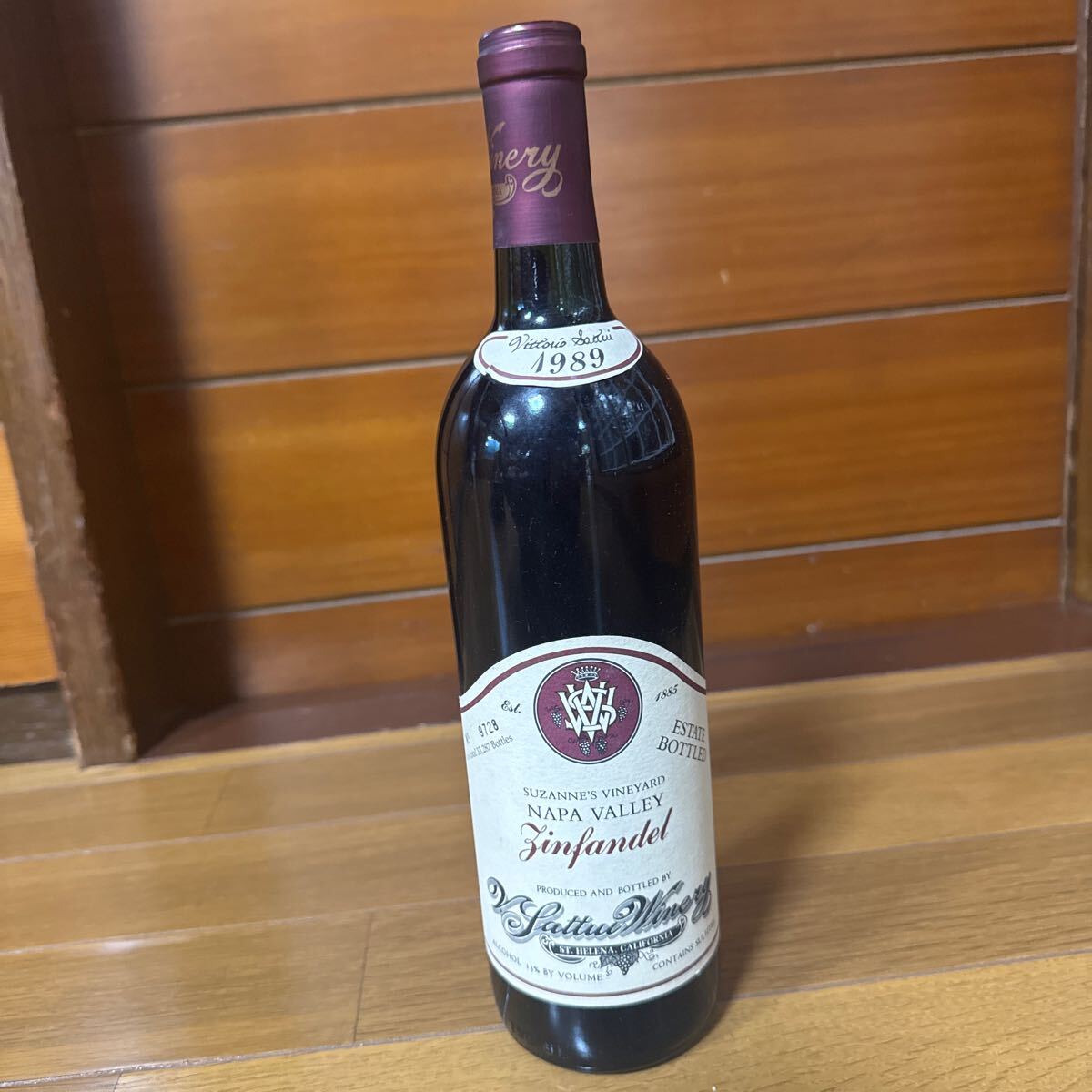 1985年 ジンファンデル ナパ?ヴァレーZinfandel Napa Valley セラー保管 古酒