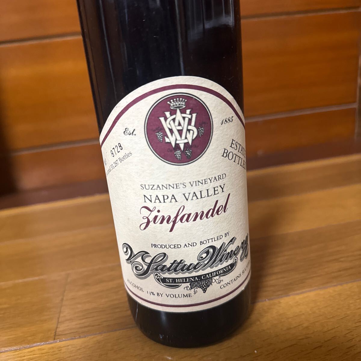 1985年 ジンファンデル ナパ?ヴァレーZinfandel Napa Valley セラー保管 古酒