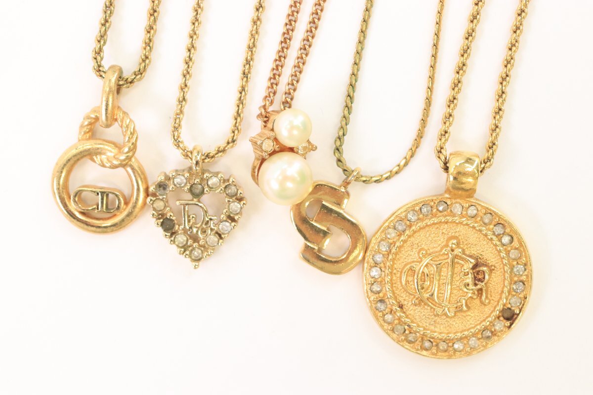 【21點】ChristianDior クリスチャンディオール ネックレス ペンダント イヤリング ブレスレット アクセサリー まとめ売り 6503-A①