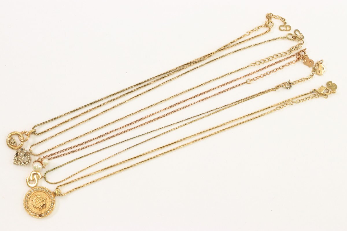 【21點】ChristianDior クリスチャンディオール ネックレス ペンダント イヤリング ブレスレット アクセサリー まとめ売り 6503-A①