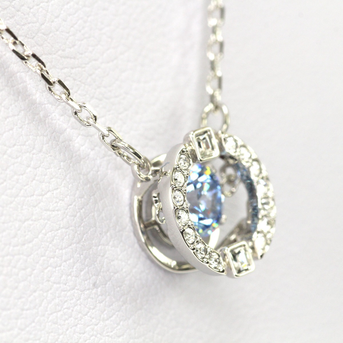 $$ SWAROVSKI スワロフスキー ネックレス 5480485 ブルー 目立った傷や汚れなし_画像4