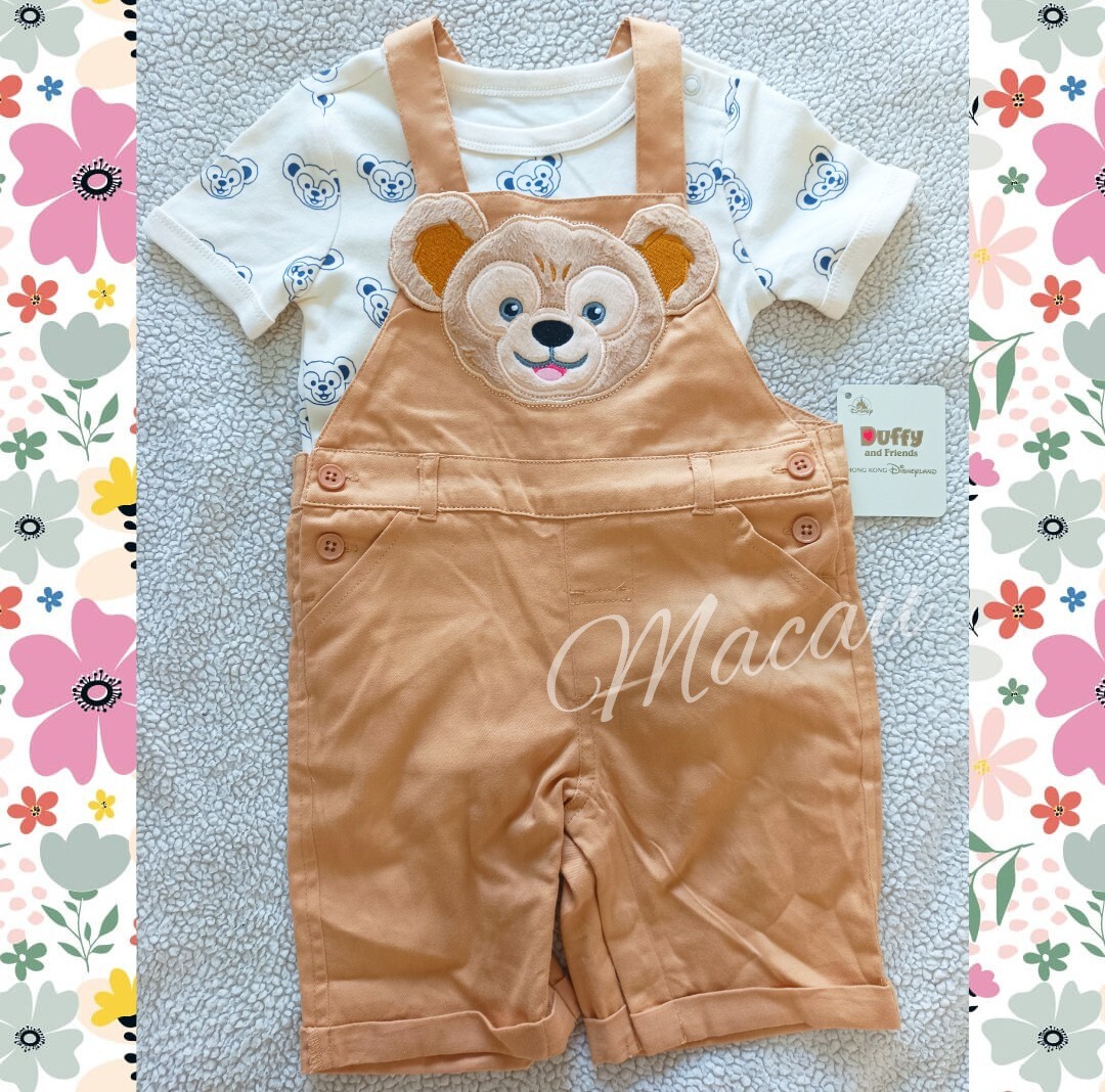 香港ディズニー★ダッフィーカバーオールセット（18-24ヶ月用） 