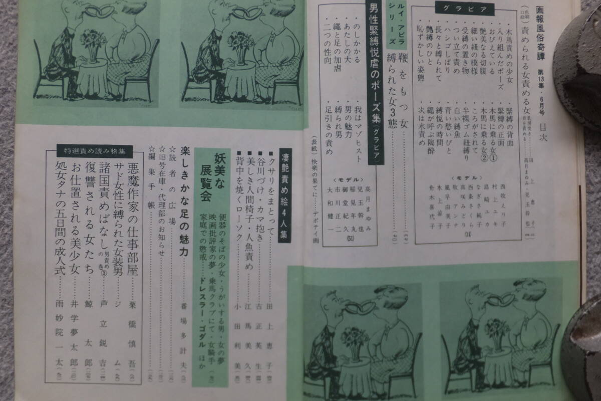 『畫報風(fēng)俗奇譚』男性緊縛悅虐ポーズ集/艶美なる女性切腹/木馬責(zé)めの少女/人間椅子人魚責(zé)め/男の魅力/田上恵子/古正英生/江馬美久/小田利美
