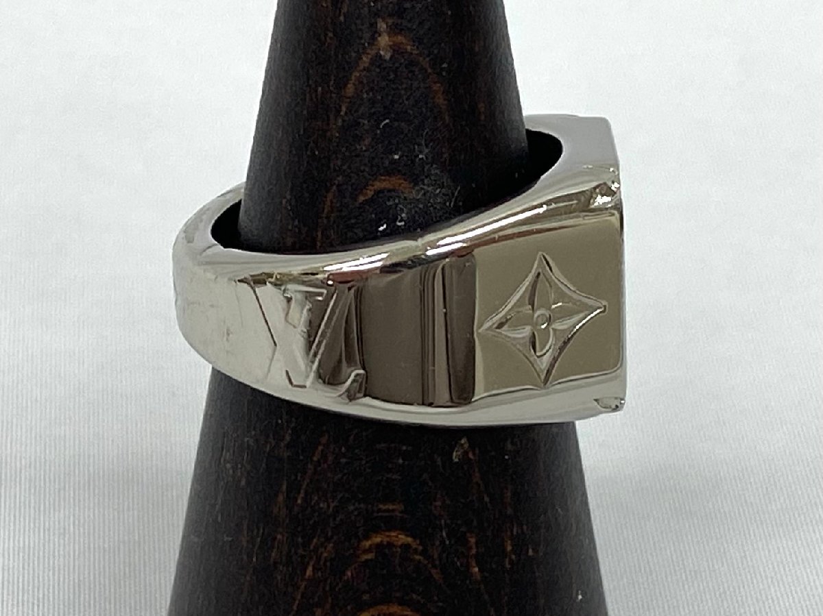 ◇◇LOUIS VUITTON ルイヴィトン モノグラム シグネットリング シルバーリング 19號(hào) メンズ 指輪 アクセサリー◇◇M62487