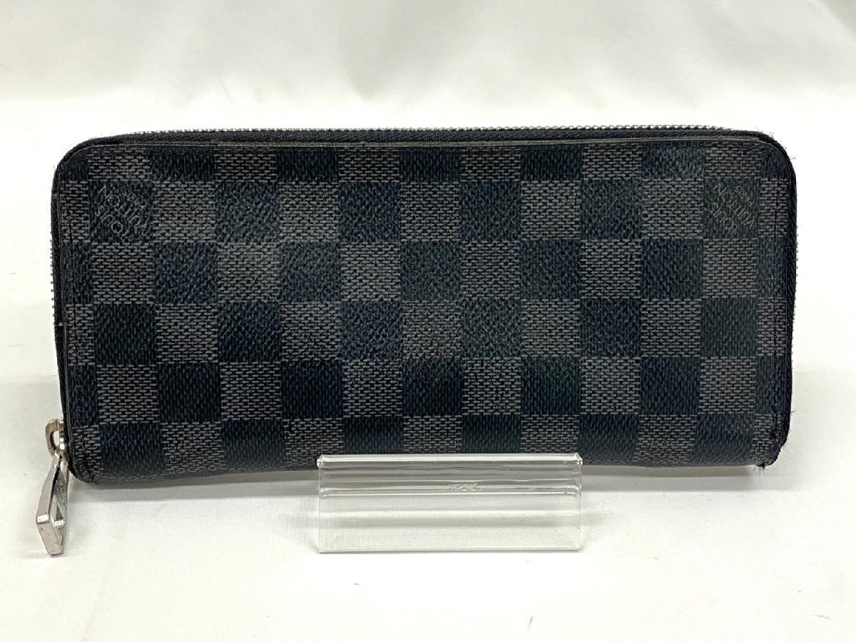 ◇◇LOUIS VUITTON ルイヴィトン ダミエ グラフィット ジッピーウォレット ヴェルティカル ラウンドファスナー 長(zhǎng)財(cái)布 ◇◇N63095