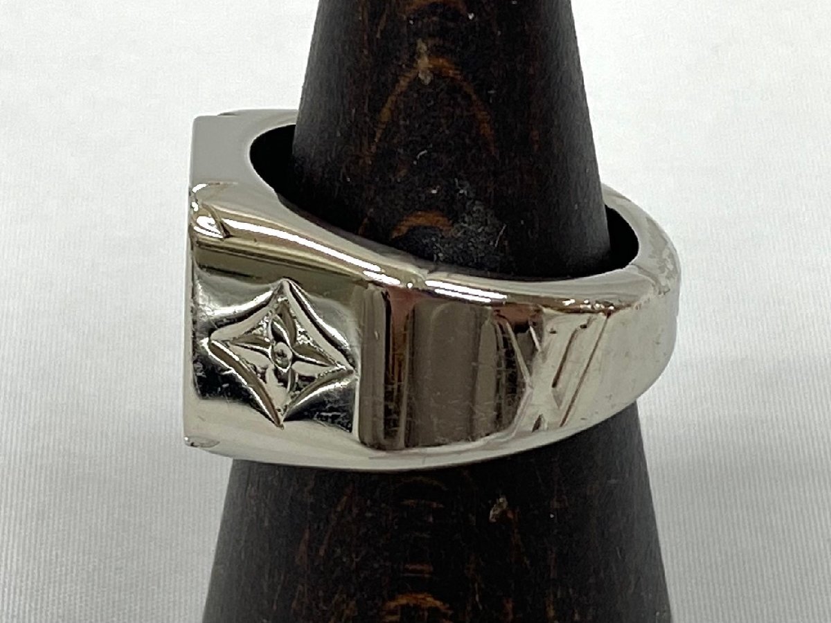 ◇◇LOUIS VUITTON ルイヴィトン モノグラム シグネットリング シルバーリング 19號(hào) メンズ 指輪 アクセサリー◇◇M62487