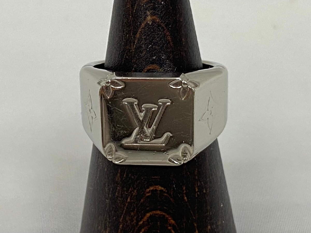 ◇◇LOUIS VUITTON ルイヴィトン モノグラム シグネットリング シルバーリング 19號(hào) メンズ 指輪 アクセサリー◇◇M62487