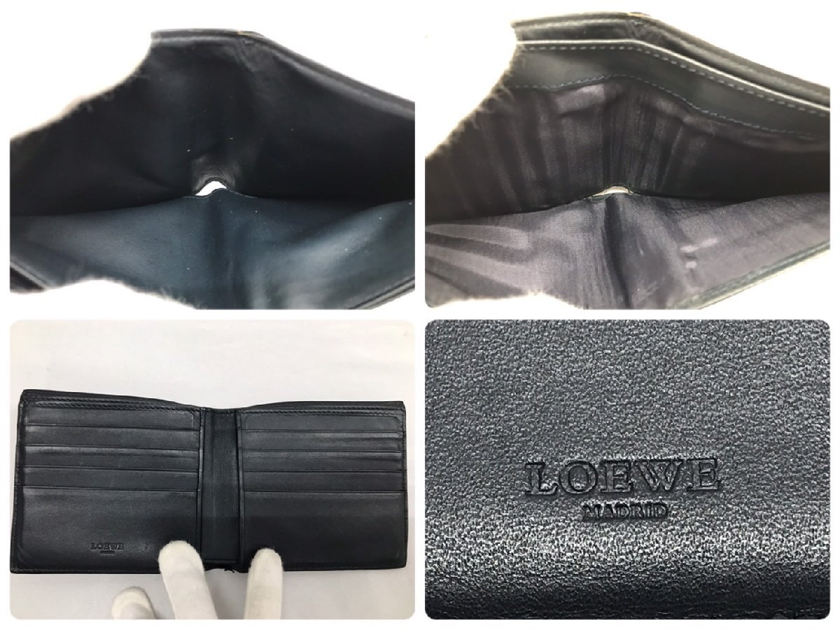 ◇◇LOEWE ロエベ 二つ折り財布 おまとめ４點 レザー PVC 札入れ ◇◇S7173