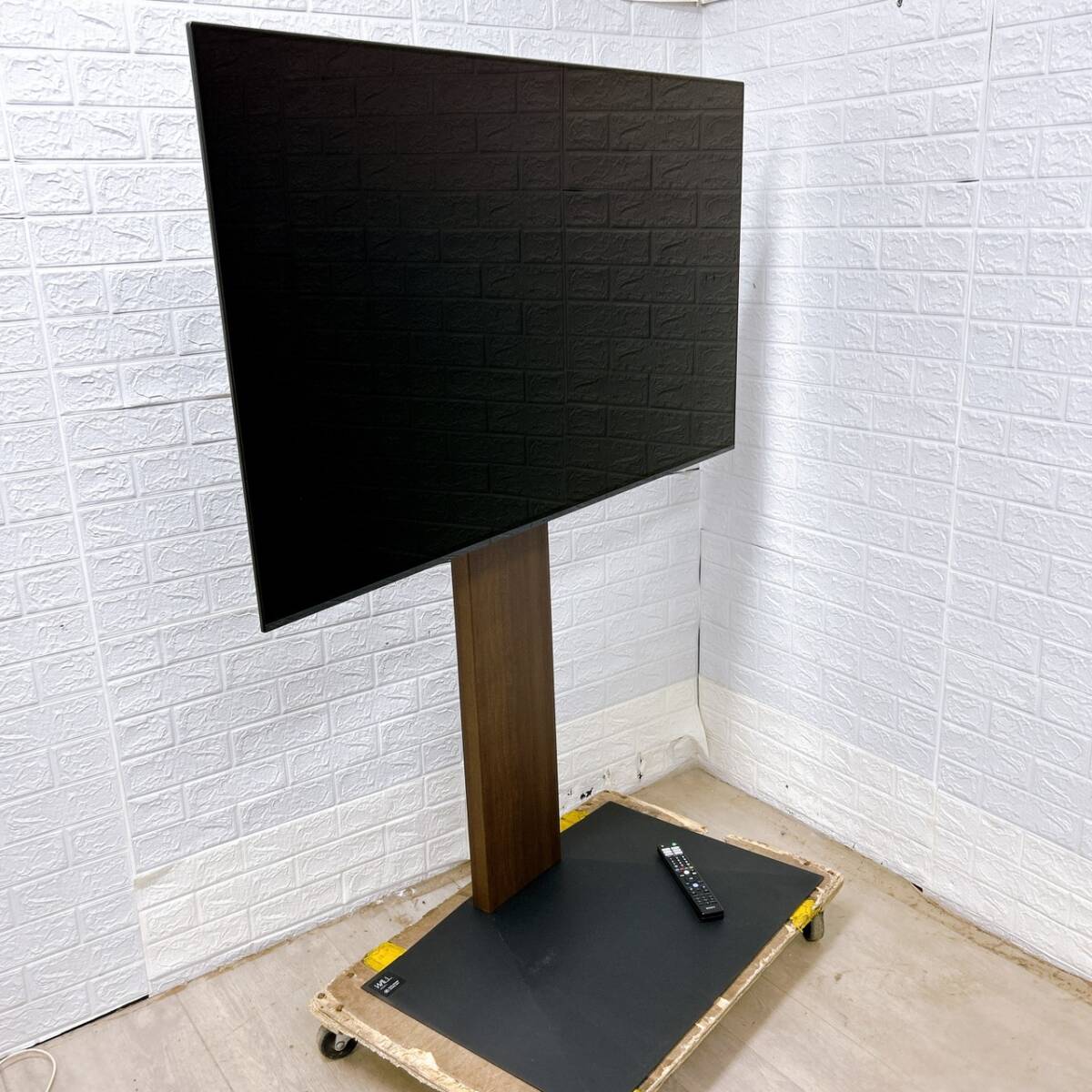 【1円スタート！動(dòng)作確認(rèn)済み！】SONY BRAVIA KJ-55A9F 55インチ 4K 有機(jī)EL テレビ ガラスパネル 2019年制 ソニー ブラビア/B050711-直接