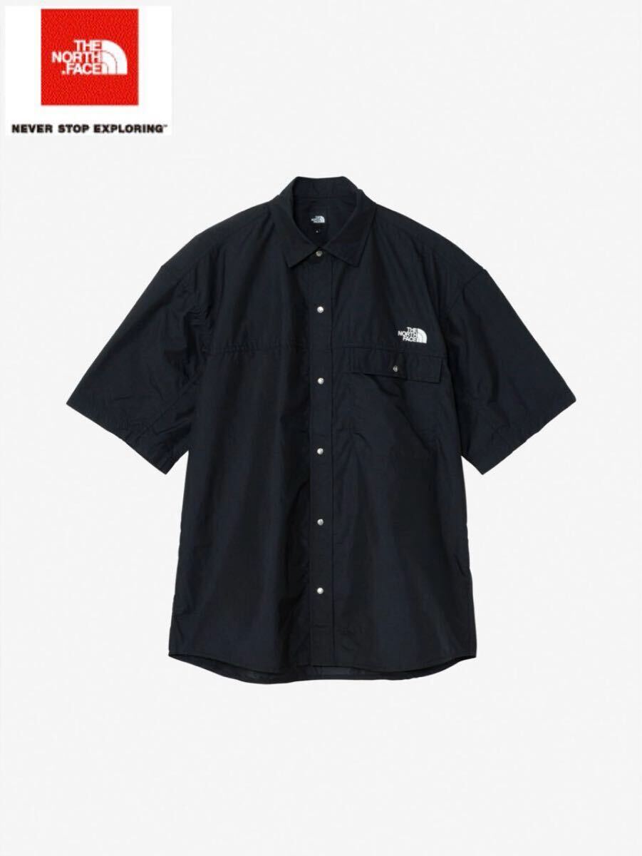 THE NORTH FACE S/S Nuptse Shirt Black ザノースフェイス ショートスリーブ ヌプシ シャツ（ユニセックス）ブラック／黒 NR22552-K／L