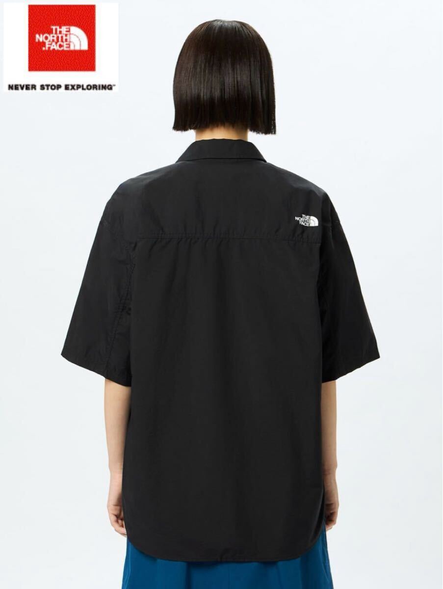 THE NORTH FACE S/S Nuptse Shirt Black ザノースフェイス ショートスリーブ ヌプシ シャツ（ユニセックス）ブラック／黒 NR22552-K／L