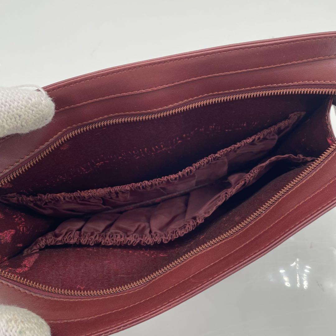 cartier カルティエ マストライン クラッチバッグ レッド