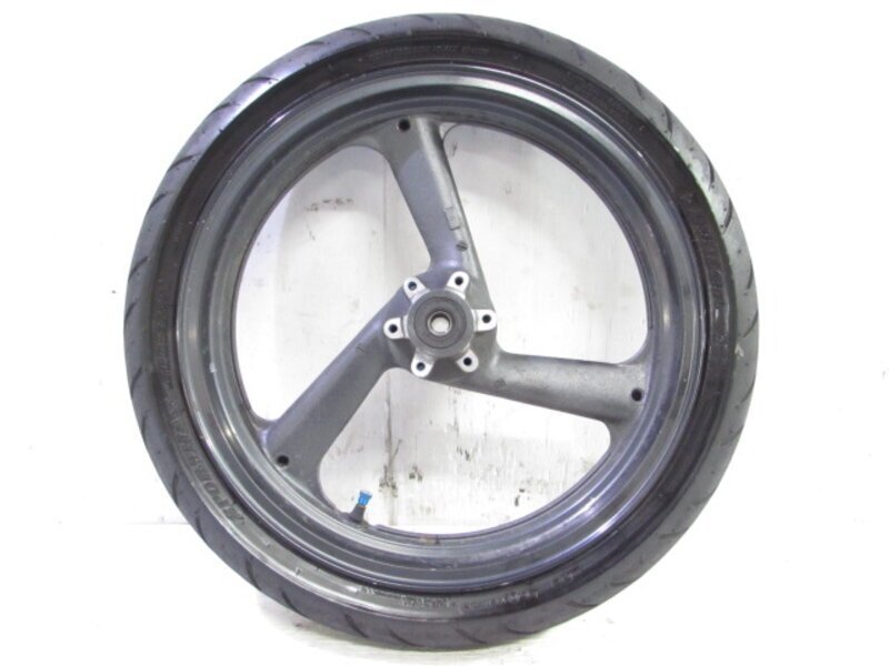 ジール 3YX 大人気!! 溝有タイヤ付 純正 フロントホイール 曲りなし 検※ R1-Z ZEAL FZX250 FZR250R FZR400R FZ400 ヨシムラ 156R05