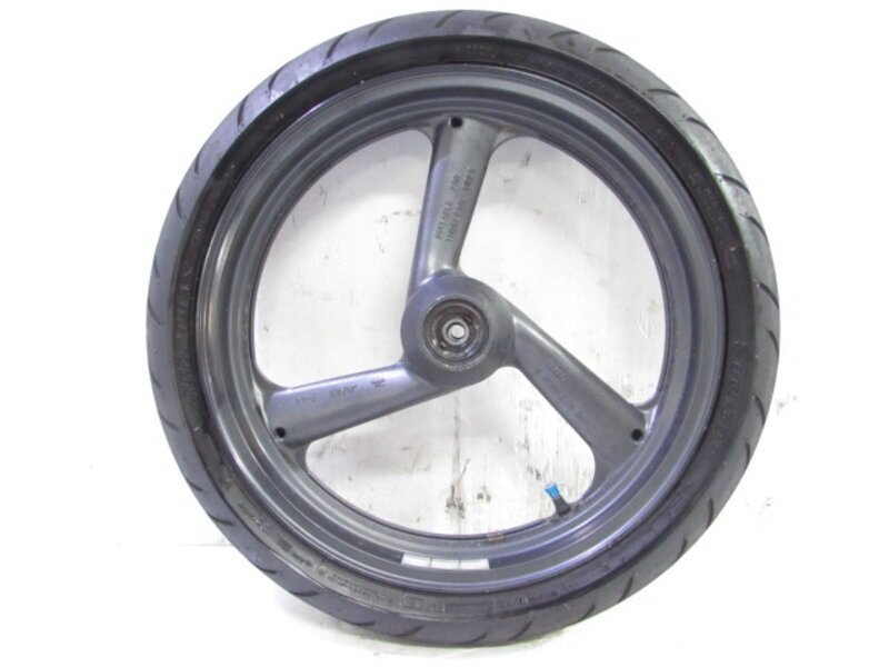 ジール 3YX 大人気!! 溝有タイヤ付 純正 フロントホイール 曲りなし 検※ R1-Z ZEAL FZX250 FZR250R FZR400R FZ400 ヨシムラ 156R05