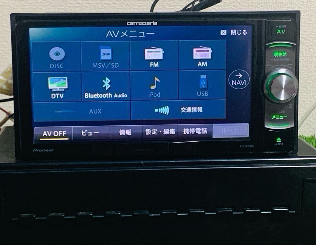 CARROZZERIA◆メモリーナビゲーション◆AVIC-RW900◆地図データ 2020年◆DVD◆DTV◆ SD◆USB◆iPod ブルートゥース_画像2
