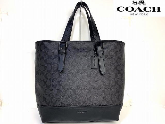 ★決算特価商品★ 美品 送料無料 コーチ メンズ COACH シグネチャー トートバッグ バッグ