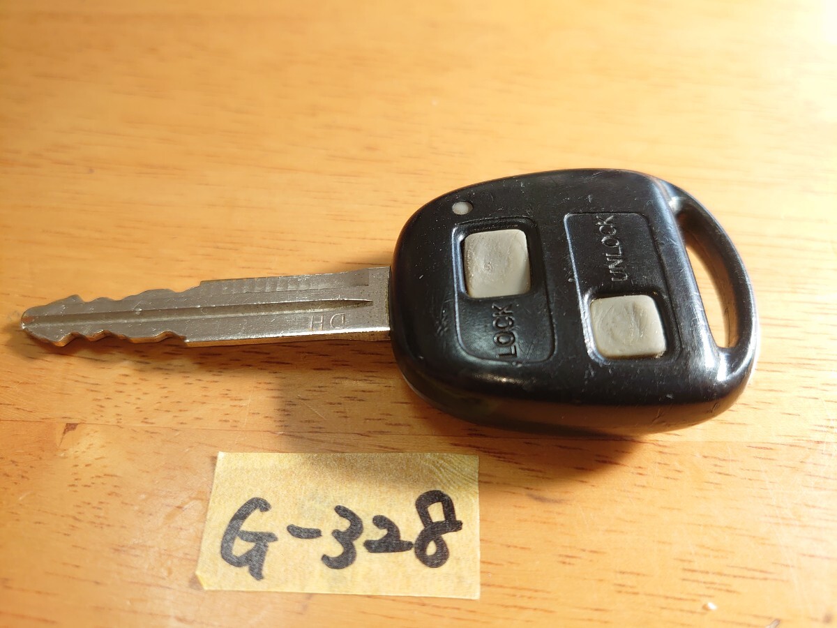G-328 ダイハツ DAIHATSU 純正 キーレス 2ボタン【基盤/黒枠】アトレー /ミラジーノ/ムーブラテ 等 追跡あり?匿名配送
