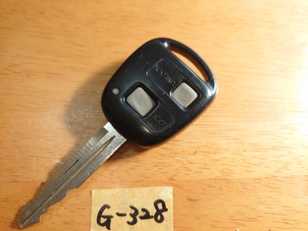G-328 ダイハツ DAIHATSU 純正 キーレス 2ボタン【基盤/黒枠】アトレー /ミラジーノ/ムーブラテ 等 追跡あり?匿名配送
