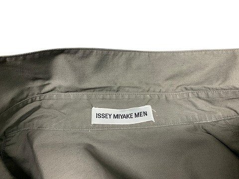 ISSEY MIYAKE MEN/イッセイミヤケ メン 半袖シャツ 銀タグ チェックピンタック ME12FJ064 00S メンズ サイズ : 2 グレー