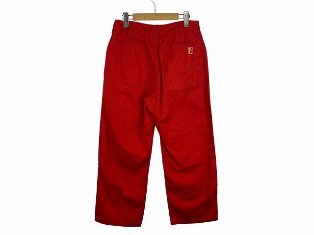 EVISU / エヴィス ピケパンツ 山根英彥 hidehiko yamane ボタンフライ メンズ サイズ : 32 レッド