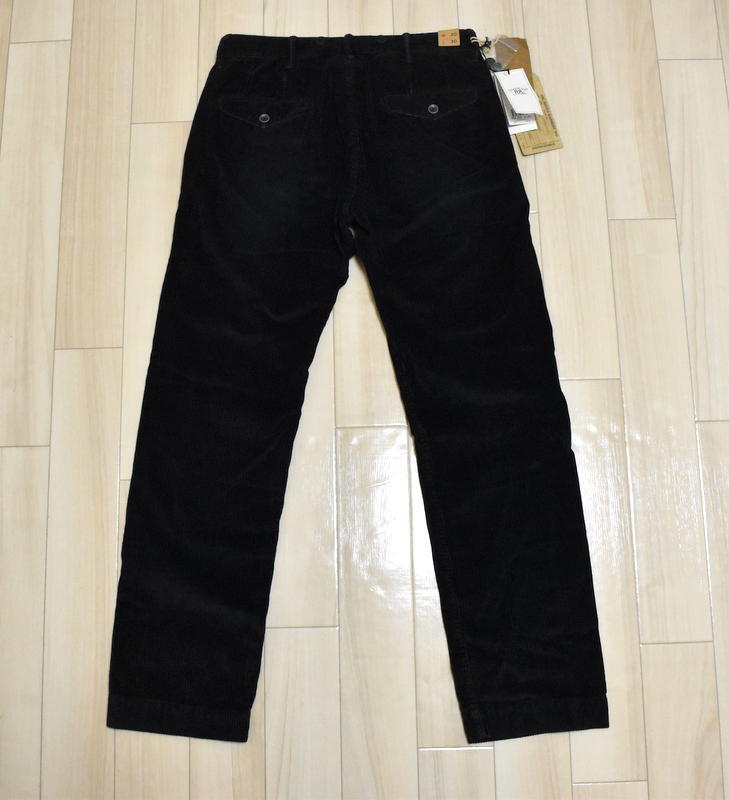 【送料無料】新品 RRL Ralph Lauren SANDERSON CH-FLAT FRONT 8-10 WALE CORD 太畝コーデュロイパンツ W30 ダブルアールエル