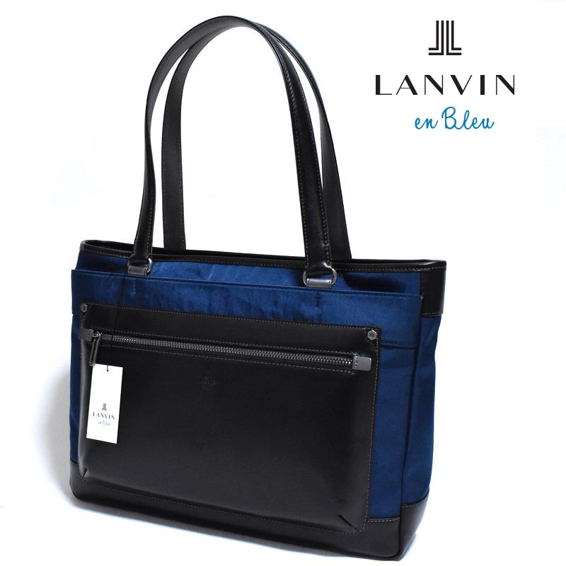 【定価3萬5200円】新品 LANVIN en Bleu【テック】トートバッグ 525501 13.3インチPC対応 ランバンオンブルー IKETEI イケテイ ビジネス