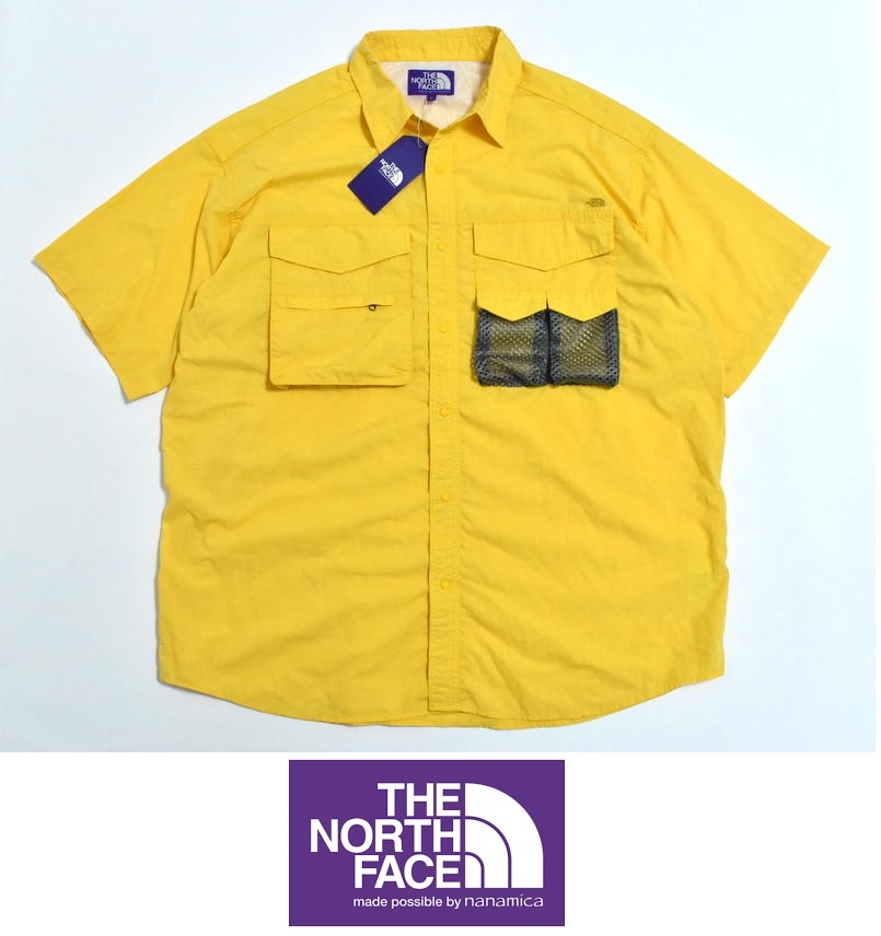 【送料無料】THE NORTH FACE PURPLE LABEL ノースフェイス パープルレーベル ポリエステル リネン フィールド シャツ M NT3320N